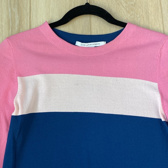 DVF Diane von furstenberg AINA colorblock shift dress - Picture 5 of 12